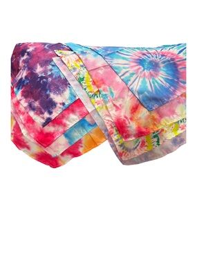 Dog Bandanas Lot Of 8 Tie Dye 25” Across The Straight Edge